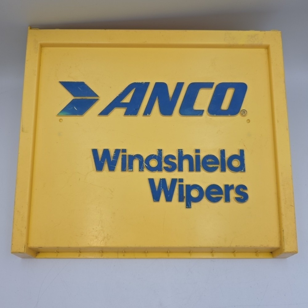 Vintage Windshield Wiper Display 12"× 10.5" Wall Mount 80s-90s